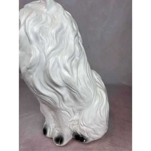 Vintage Large Chalkware Kitty Cat Piggy Coin Bank Persian Cat Kitschy Figurine - Picture 3 of 12